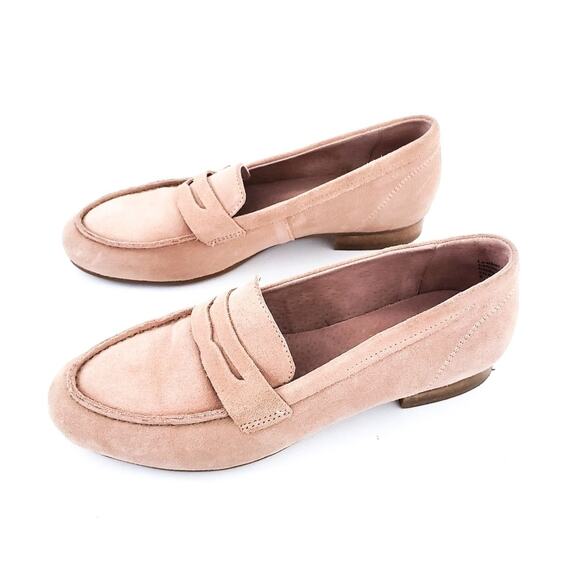 Seychelles Suede Leather Blush Pink Loafers sz 6 Spring Summer Career Casual - Picture 5 of 7